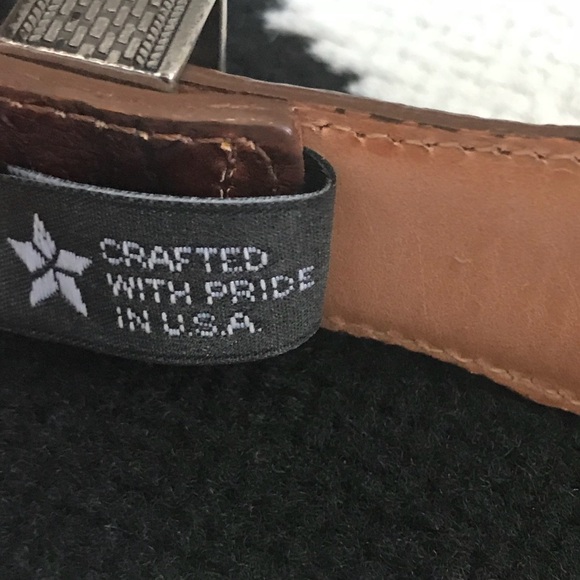 Brighton Leather Western Style Belt